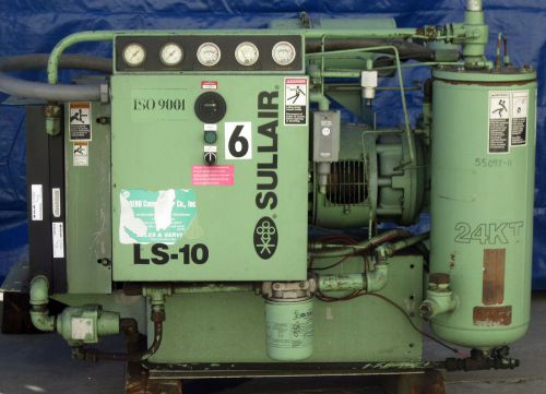 Sullair 30 hp ls-10 rotary air compressor for sale