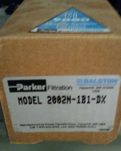 Parker Balston coalescing compressed Air Filter Model 2002N-1B1-DX  NEW