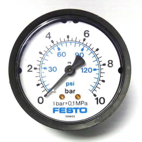 Festo 159602 Pressure Gauge Range: 0-10bar