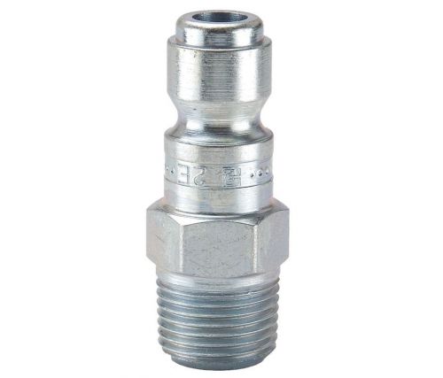 2 parker tru-flate 1/4&#034; quick coupler plugs nipples 2c air pneumatic new 1/4 npt for sale