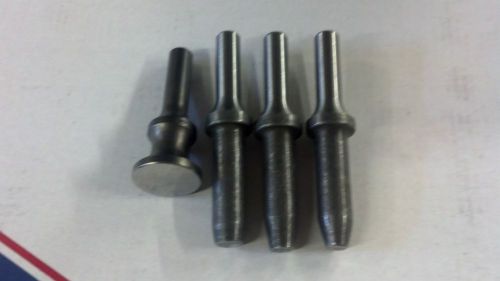 New cupped rivet sets for air rivet hammer / pneumatic rivet gun, 3-1/2&#034; long for sale