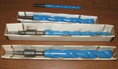 New England Carbide Thunder Twist hammer bits A Tapered -1&#034;, 5/8&#034;, 27/32&#034;, 7/16&#034;