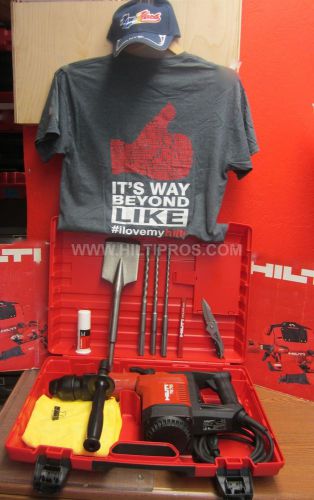 Hilti te 75 hammer drill,3bits,clay spade,pencil,t-shirt,hat,knife,fast shipping for sale