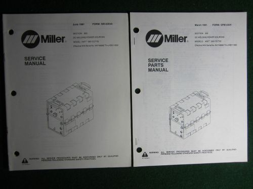 Miller xmt 300 cc tig welder service manual parts electrical ka748895-kb011992 for sale