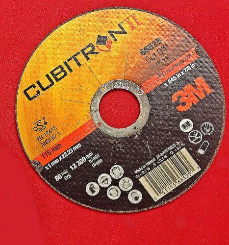 New old stock 3m cubitron ii #66525 cut-off wheel 4-1/2&#034; diameter free shipping for sale