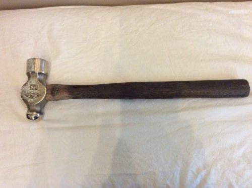 Vintage ampco bronze h-4 non sparking ball pein hammer w/wooden handle for sale