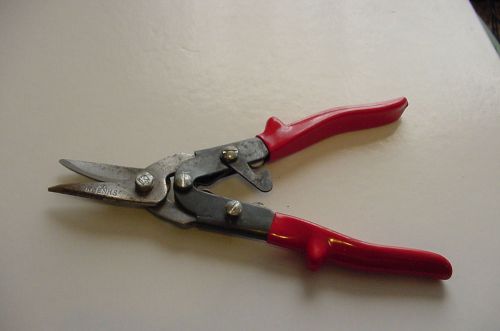 KLENKS AVIATION SNIPS (red handle cut STRAIGHT) CAN CUT STAINLESS STEEL