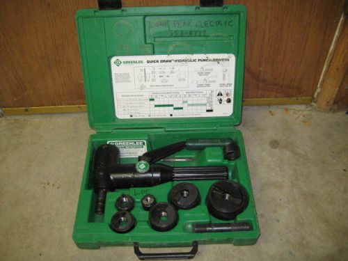 Greenlee 7906-SB hydrolic punch driver set