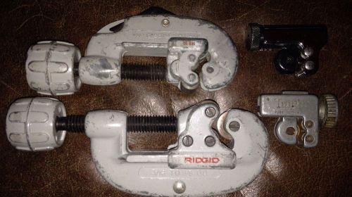 Ridgid Pipe Cutter #15 &amp; #10 Plus (2) Imperial Eastman Tube Cutters!!