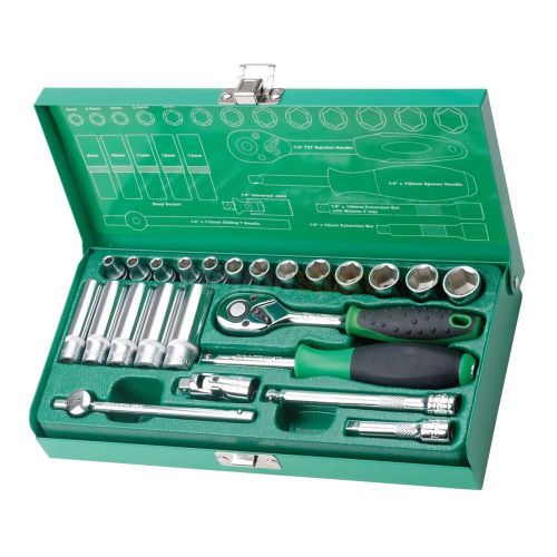 Pro&#039;skit sk-22401m 24pcs 1/4&#034; driver socket tool set for repair work for sale