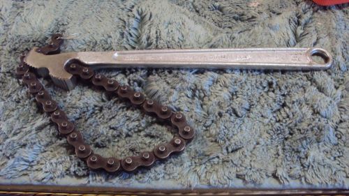 Diamond tool &amp; horseshoe co. chain pipe wrench- diamalloy cw12 duluth minn for sale