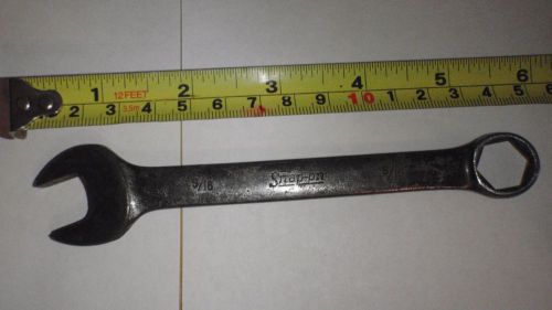 9/16&#034; snap on oex-180 combo wrench short pattern vintage underlined logo vgc for sale