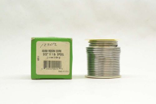 New harris 40r51 40/60 rosin core 3/32inx1 lb spool solder d408953 for sale