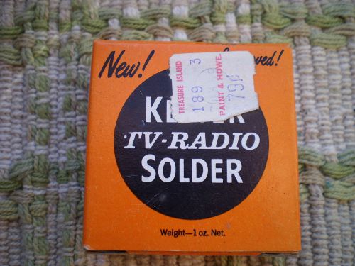 Vintage kester solder box nib nos tv radio repair for sale