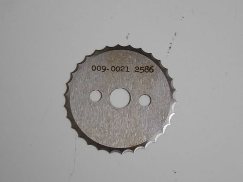 New marel serrated edge circular blade 009-0021-2586 28384 60mm dia 11mm bore for sale