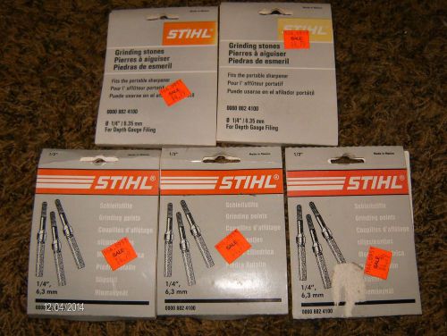 5 packs of 3 tf-stihl,grinding points, 1/4&#034;   6,3mm for sale