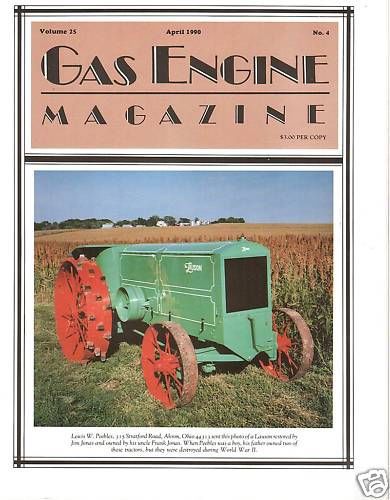 30-60 rumely e – international m engine – gas engine magazine for sale