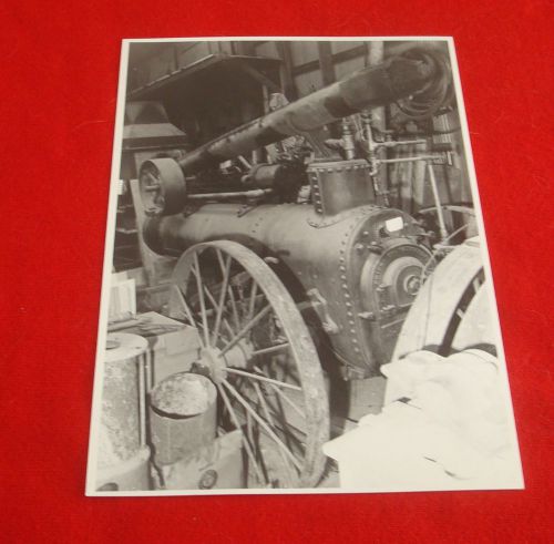 5 X 7 Black &amp; White Photo Frick Portable Steam Traction Engine (By LL Clerico)