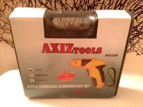 SCREWDRIVER 47 PIECE SET LED WORKING LIGHT NEW IN BOX WAS DUPLICATE GIVEN