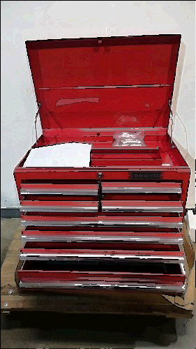 load rating signs for sale, Proto j442719-8rd 8 drawer 450 lbs cap key lock 6392 cu in top chest
