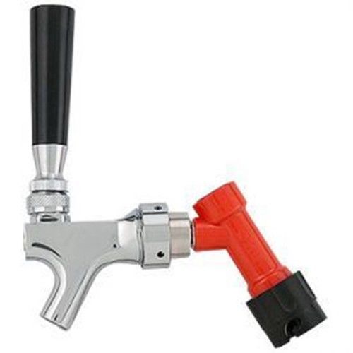 Pin Lock Beer Faucet Set - Chrome Faucet, Brass Lever, Knob, Adapator, Liquid