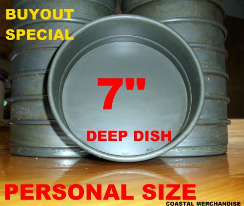 7 IN DEEP DISH PIZZA PAN ANODIZED ALUMINUM * RESTAURANT QUALITY