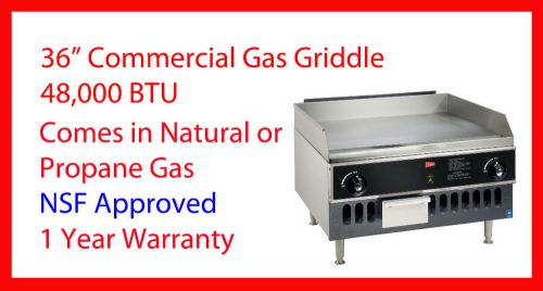 Cecilware BG36 36&#034; Commercial Gas Griddle 5/8&#034; Thick Heavy Duty