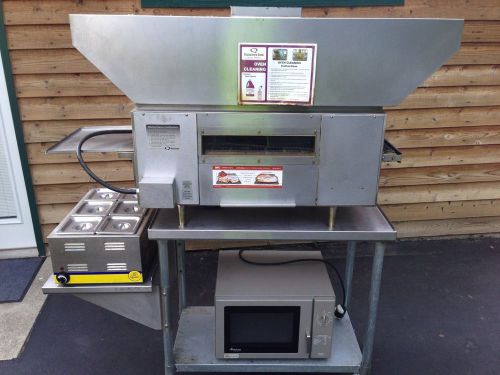 Conveyor Oven QT14 Toaster Holman Star With Hood, Stand, Microwave &amp; More