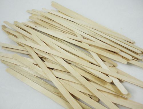 50 Wood Coffee Stirrers Popsicle Sticks Wood Disposable Coffee