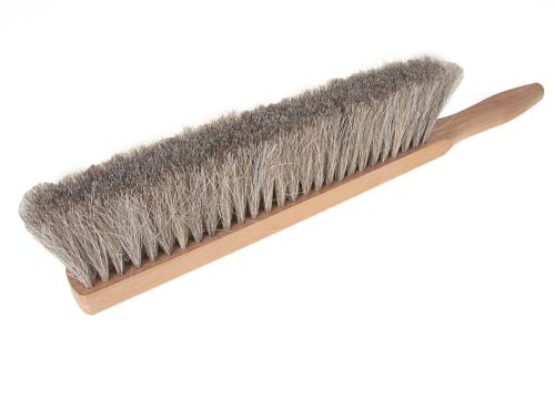 Bench duster brush - horse hair 19&#034; long, 3&#034; silver horse hair  lot #217 for sale