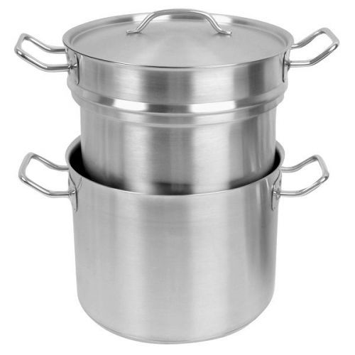 3 PC 12 QT Stainless Steel Double Boiler Commercial NEW