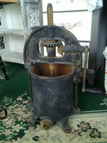 Antique wine press sausage stuffer cider press enterprise cast iron
