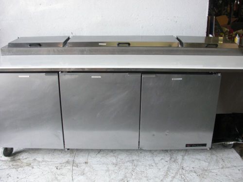 USED TRUE PIZZA PREP TABLE MODEL: TPP-93 FREE SHIP!!!