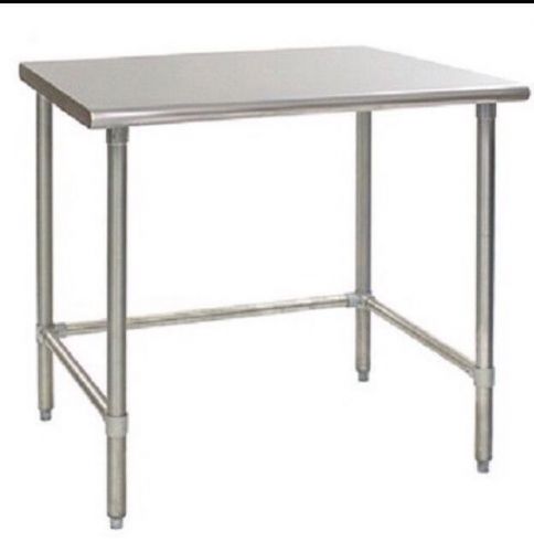 Stainless steel work prep table sg w/ removable crossbar 18&#034; x 72&#034; nsf approved for sale