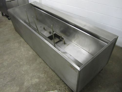 8&#039; foot restaurant grease exhaust ventilation hood stainless steel w/ filters for sale