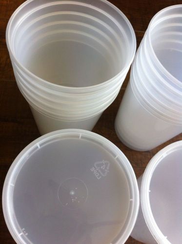 10 Heavy Duty Plastic Deli Containers 32 oz with Lids