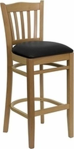 New  natural oak  wood restaurant barstools  w black seat *lot of 10 bar stools* for sale