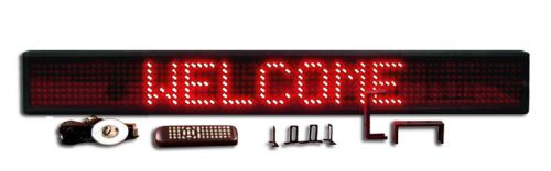 New! one line semioutdoor ultra bright red led programmable scrolling sign 50&#034; for sale