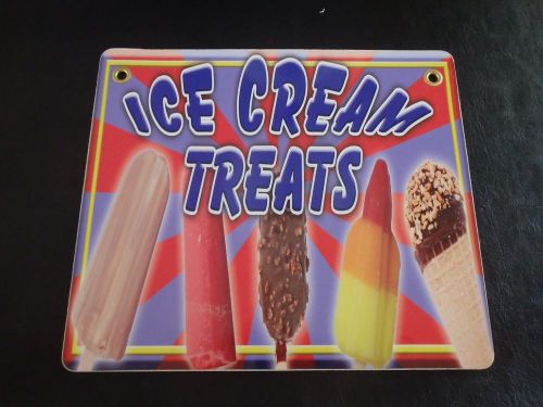 Ice Cream Treats - Sign Concession Stand, trailer, cart, Restaurant, menu board