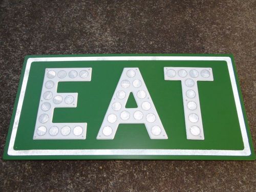 EAT made of Vintage Road Side Sign letters Roadside Diner Cafe Fast Food