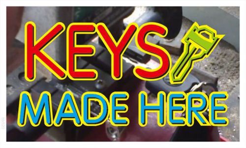 Bb520 keys made here shop banner sign for sale