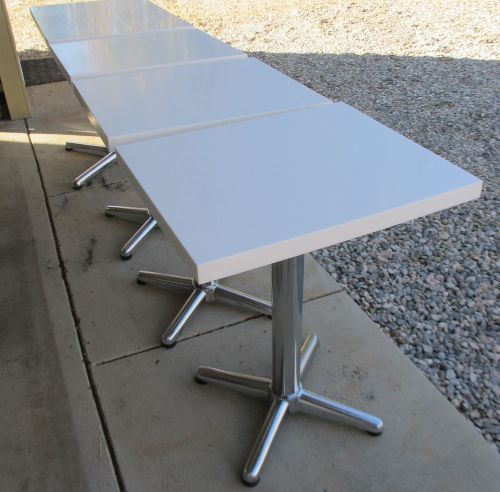 White - Corian solid surface Tables - White Chairs