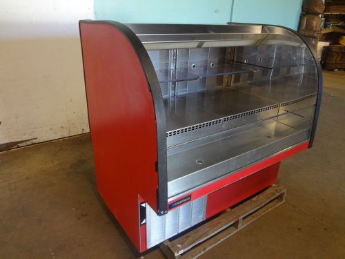 Commercial h.d. &#034;delfield&#034; refrigerated lighted open bakery/deli display case for sale