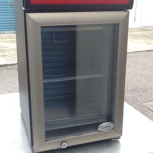 Idw counter top reach in  merchandizing cooler glass door for sale