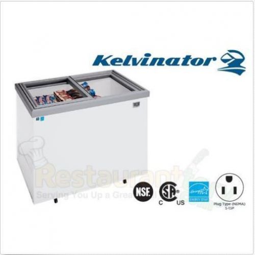 Kelvinator 7.2 Cu Ft Commercial  Ice Cream Freezer w/ Glass Slide Door KCG070GW