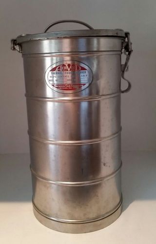 Vintage AerVoid Model 401 Thermal Food Carrier Vacuum Can Comp.Stainless Steel