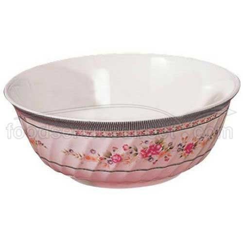 NEW Thunder Group 12-Pack Rose Collection Swirl Bowl  9-Inch Diameter  White