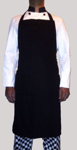 DELANTAL NEGRO PROFESIONAL 100% ALGODON  L&amp;G London Uniforms U.K.