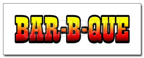 24&#034; BAR-B-QUE 1 DECAL sticker barbque bbq smoker supplies stand cart trailer