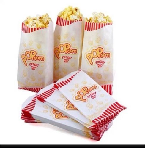Popcorn bags 100 pcs. 1 oz, ounce theater,party,movie for sale